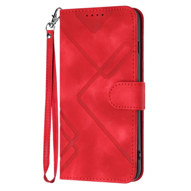 Line Pattern Skin Feel Leather Phone Case, For Huawei P50 Pro, For Huawei P50, For Huawei Enjoy 20 SE 4G, For Huawei nova 8 SE