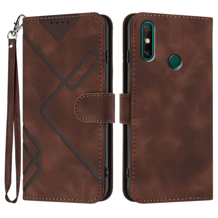 Line Pattern Skin Feel Leather Phone Case, For Huawei P50 Pro, For Huawei P50, For Huawei Enjoy 20 SE 4G, For Huawei nova 8 SE
