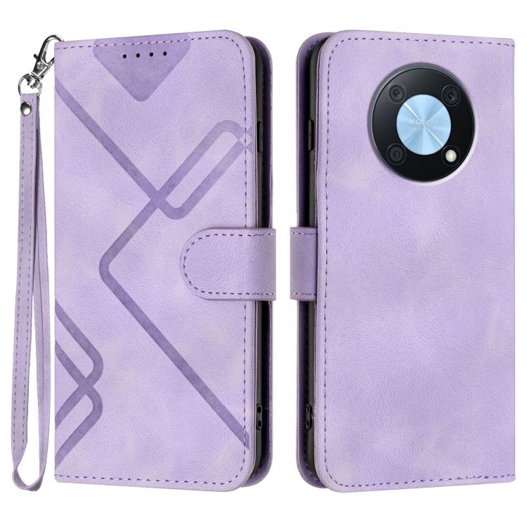 Line Pattern Skin Feel Leather Phone Case, For Huawei P60 / P60 Pro, For Huawei Enjoy 50 Pro / nova Y90, For Huawei Enjoy 50 / nova Y70, For Huawei Enjoy 20e