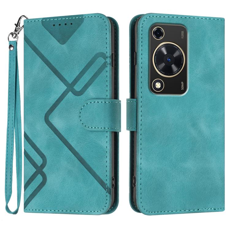 Line Pattern Skin Feel Leather Phone Case, For Huawei nova 12s, For Huawei nova Y72, For Huawei nova 12 Pro / nova 12 Ultra, For Huawei Enjoy 70