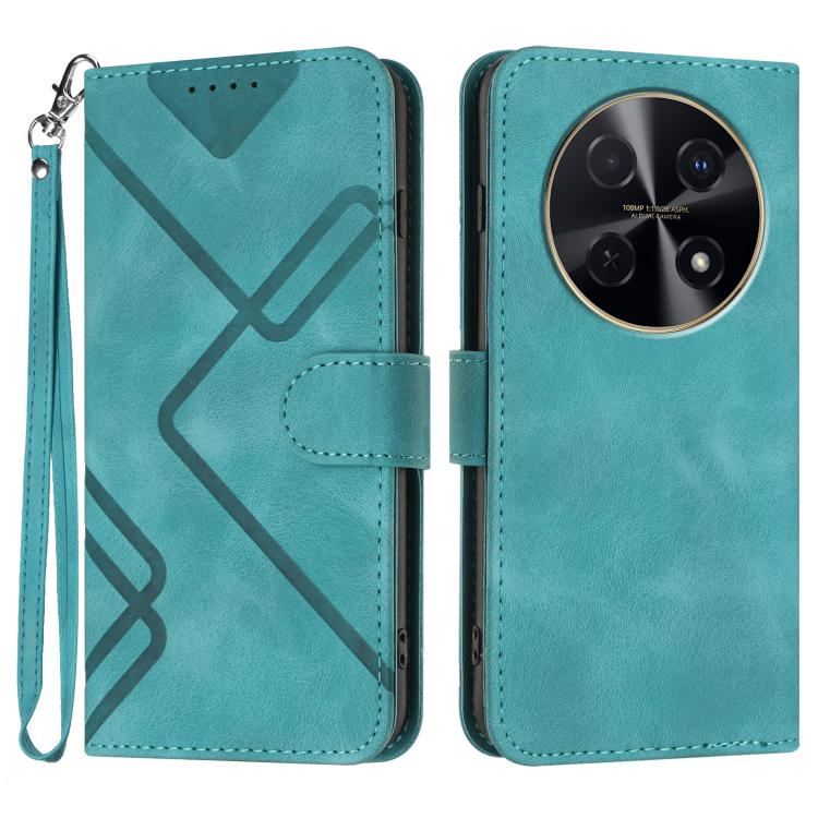 Line Pattern Skin Feel Leather Phone Case, For Huawei nova 12s, For Huawei nova Y72, For Huawei nova 12 Pro / nova 12 Ultra, For Huawei Enjoy 70