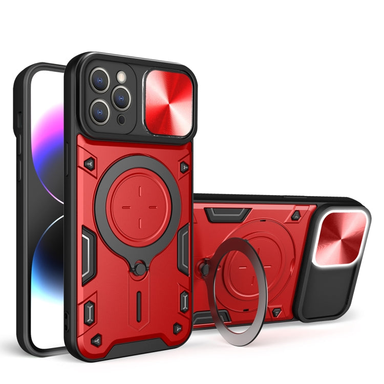 CD Texture Sliding Camshield Magnetic Holder Phone Case, For iPhone 13 Pro, For iPhone 13, For iPhone 12, For iPhone 12 Pro Max