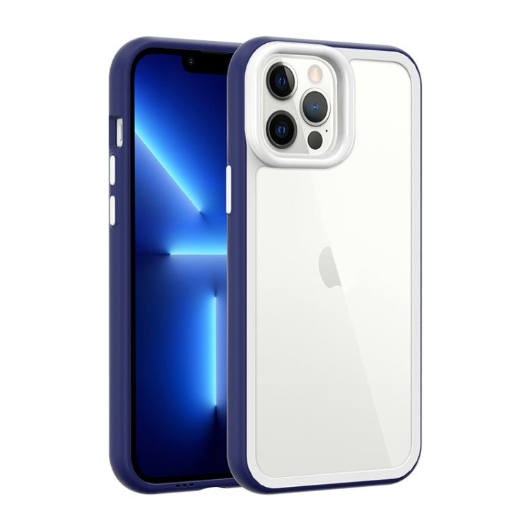 Color Frame 2 in 1 Hollow Cooling Phone Case, For iPhone 14, For iPhone 14 Pro