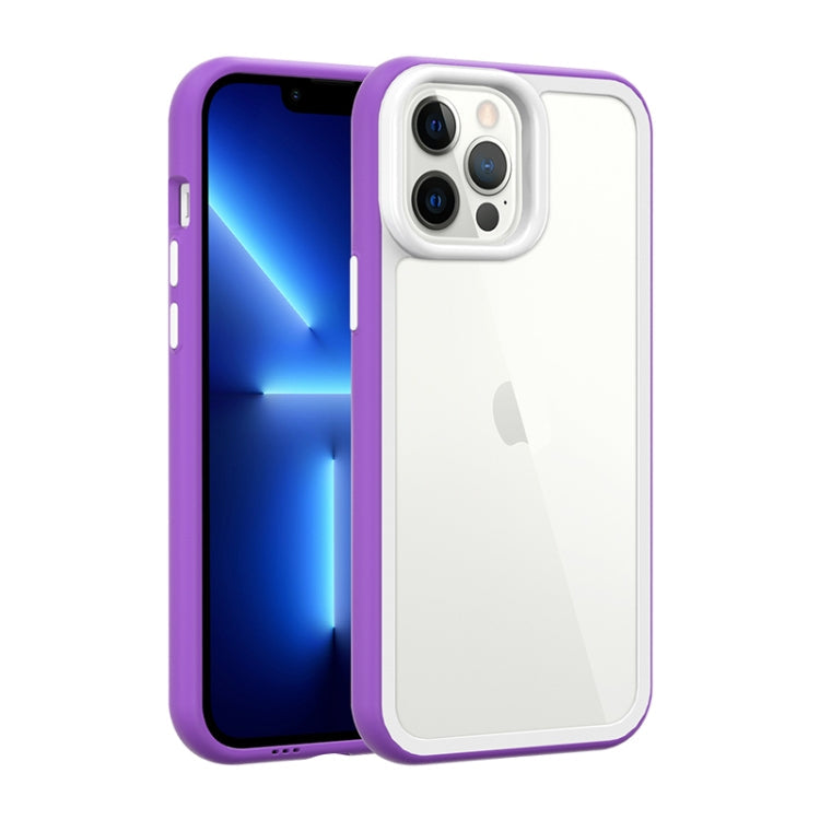 Color Frame 2 in 1 Hollow Cooling Phone Case, For iPhone 14, For iPhone 14 Pro