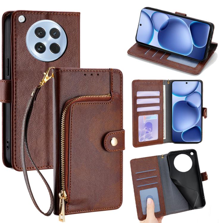 Zipper Bag Leather Phone Case, For OPPO K13 Turbo Pro 5G, For OPPO Reno14 F 5G, For OPPO A5x 5G Global, For OPPO A5 5G 2025 Global, For OPPO Find X8s+ 5G, For OPPO Find X8s 5G