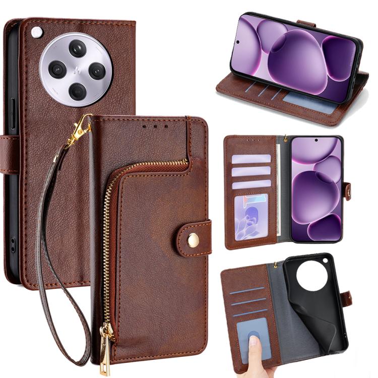 Zipper Bag Leather Phone Case, For OPPO K13 Turbo Pro 5G, For OPPO Reno14 F 5G, For OPPO A5x 5G Global, For OPPO A5 5G 2025 Global, For OPPO Find X8s+ 5G, For OPPO Find X8s 5G