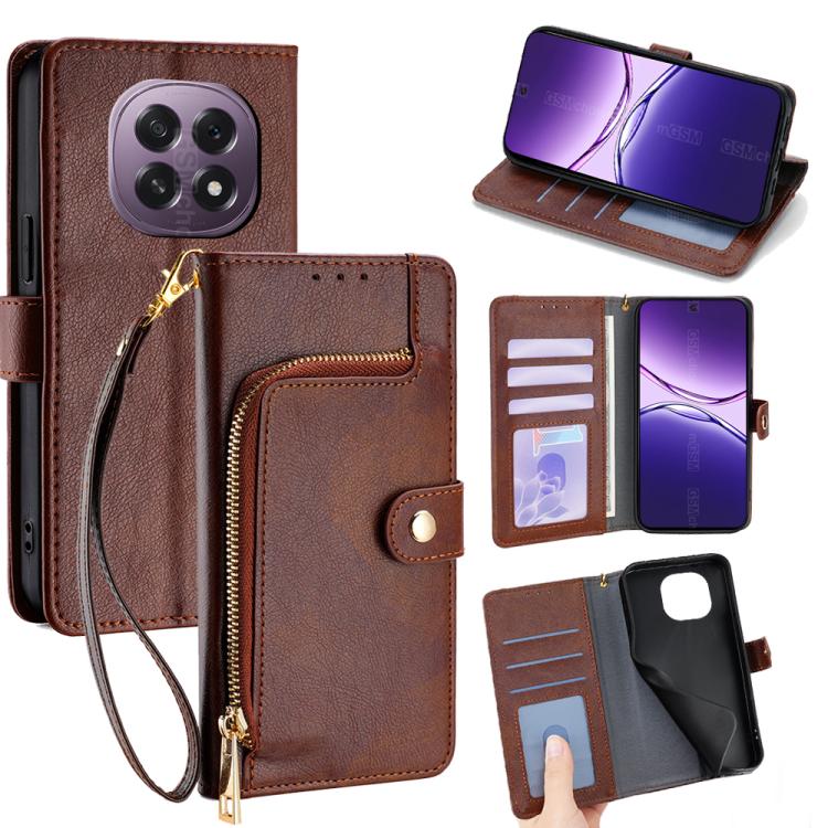 Zipper Bag Leather Phone Case, For OPPO K13 Turbo Pro 5G, For OPPO Reno14 F 5G, For OPPO A5x 5G Global, For OPPO A5 5G 2025 Global, For OPPO Find X8s+ 5G, For OPPO Find X8s 5G