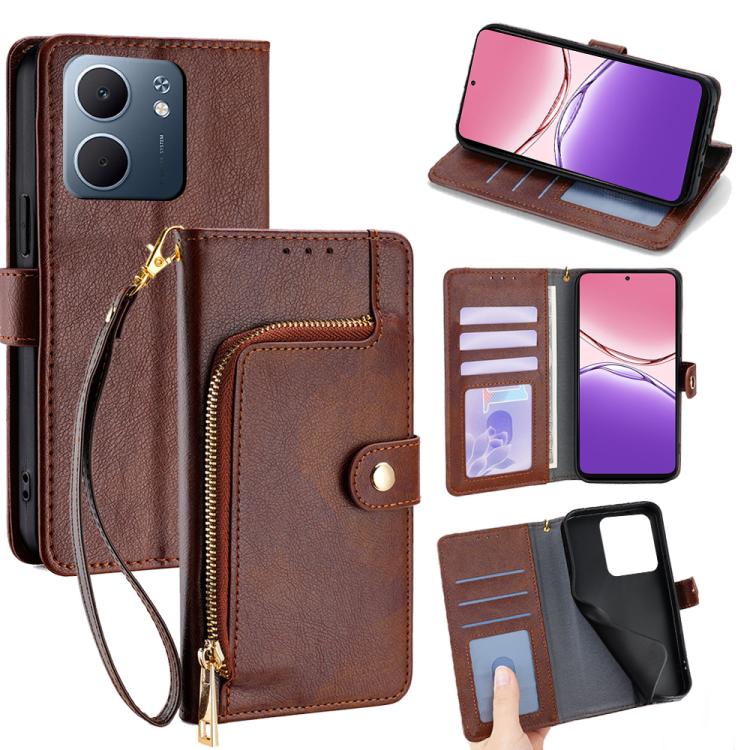 Zipper Bag Leather Phone Case, For OPPO K13 Turbo Pro 5G, For OPPO Reno14 F 5G, For OPPO A5x 5G Global, For OPPO A5 5G 2025 Global, For OPPO Find X8s+ 5G, For OPPO Find X8s 5G