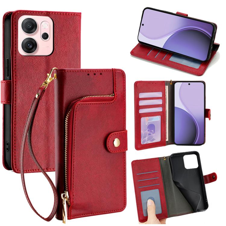 Zipper Bag Leather Phone Case, For OPPO K13 Turbo Pro 5G, For OPPO Reno14 F 5G, For OPPO A5x 5G Global, For OPPO A5 5G 2025 Global, For OPPO Find X8s+ 5G, For OPPO Find X8s 5G