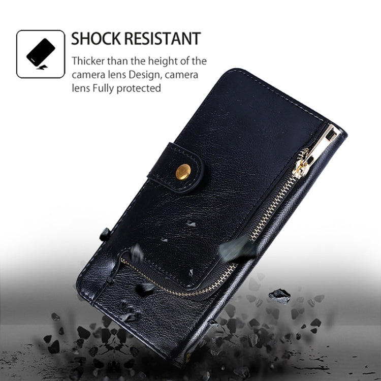 Zipper Bag Leather Phone Case, For vivo Y38 5G / T3x Global, For vivo V30e 5G Global, For vivo iQOO Z9x 5G, For vivo iQOO Z9 Turbo, For vivo Y03 4G, For vivo Y100 5G IDN