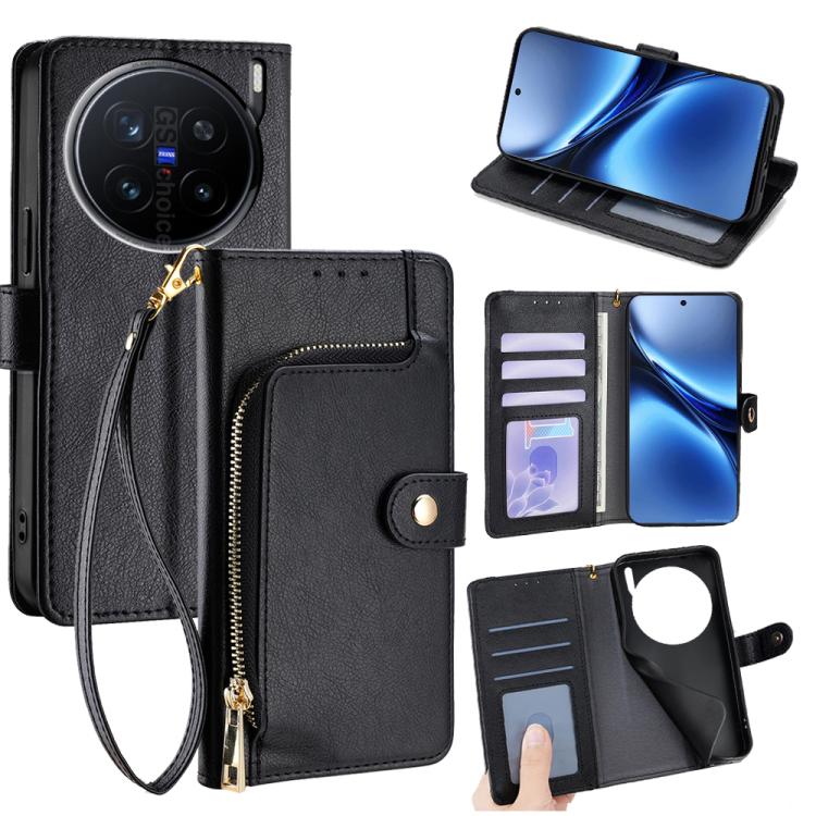 Zipper Bag Leather Phone Case, For vivo V50 5G, For vivo X200 Pro 5G, For vivo S19 Pro, For vivo S19, For vivo Y28 4G, For vivo X100s