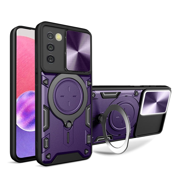 CD Texture Sliding Camshield Magnetic Holder Phone Case, For Samsung Galaxy S22 5G, For Samsung Galaxy A13 5G, For Samsung Galaxy A03s, For Samsung Galaxy A53