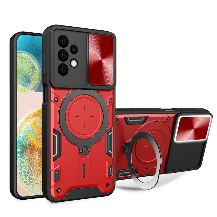 CD Texture Sliding Camshield Magnetic Holder Phone Case, For Samsung Galaxy A23 5G, For Samsung Galaxy A34 5G, For Samsung Galaxy A54 5G, For Samsung Galaxy S23 Ultra 5G