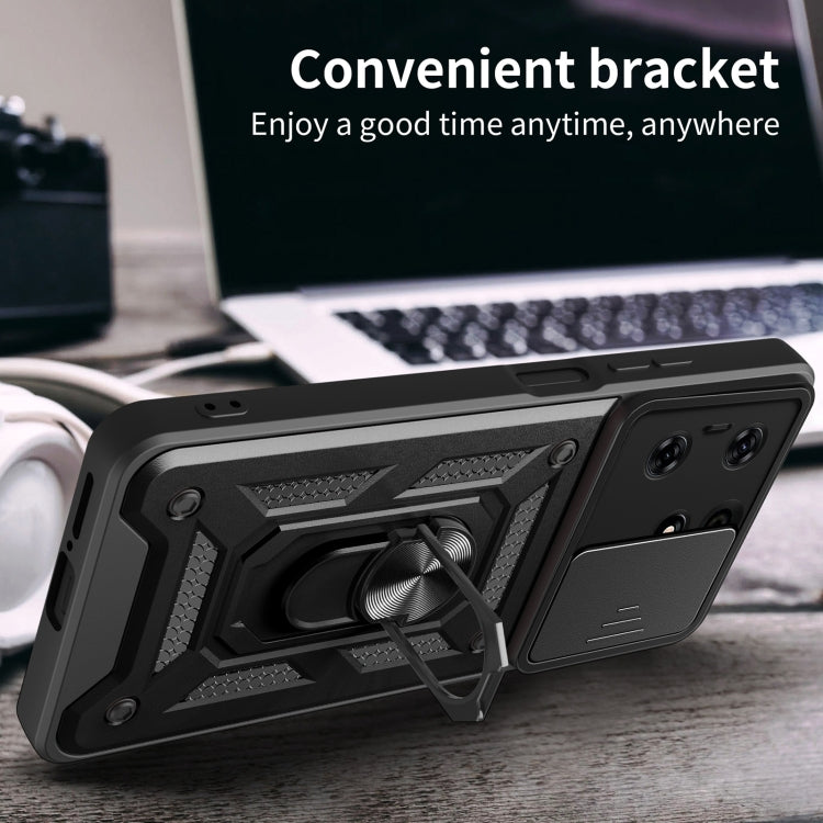 Sliding Camera Cover Design TPU+PC Phone Case, For Tecon Pova 5, For Tecno Spark 10 Pro