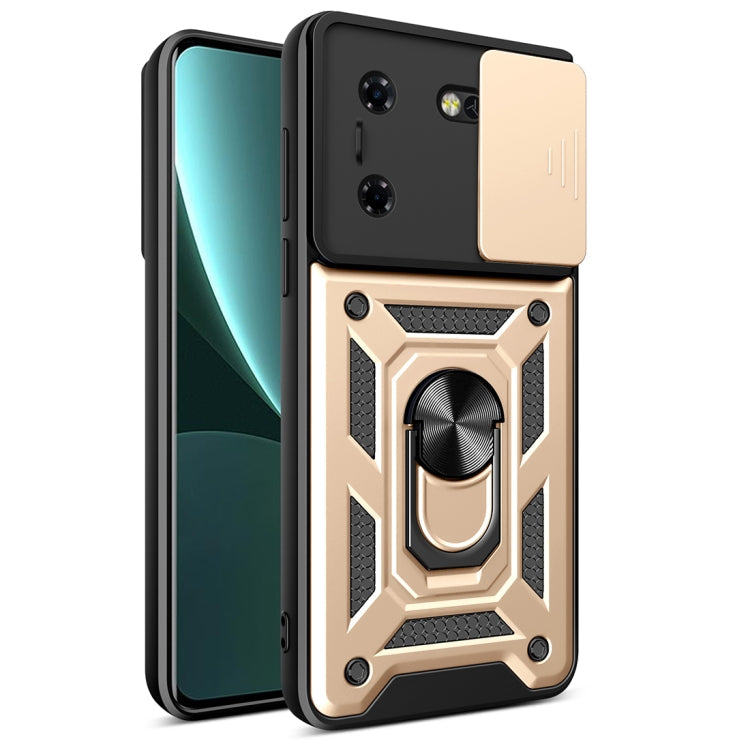 Sliding Camera Cover Design TPU+PC Phone Case, For Tecon Pova 5, For Tecno Spark 10 Pro