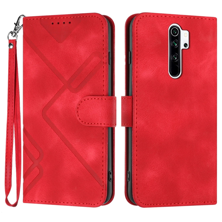 Line Pattern Skin Feel Leather Phone Case, For Xiaomi Redmi Note 8 Pro, For Xiaomi Redmi Note 7