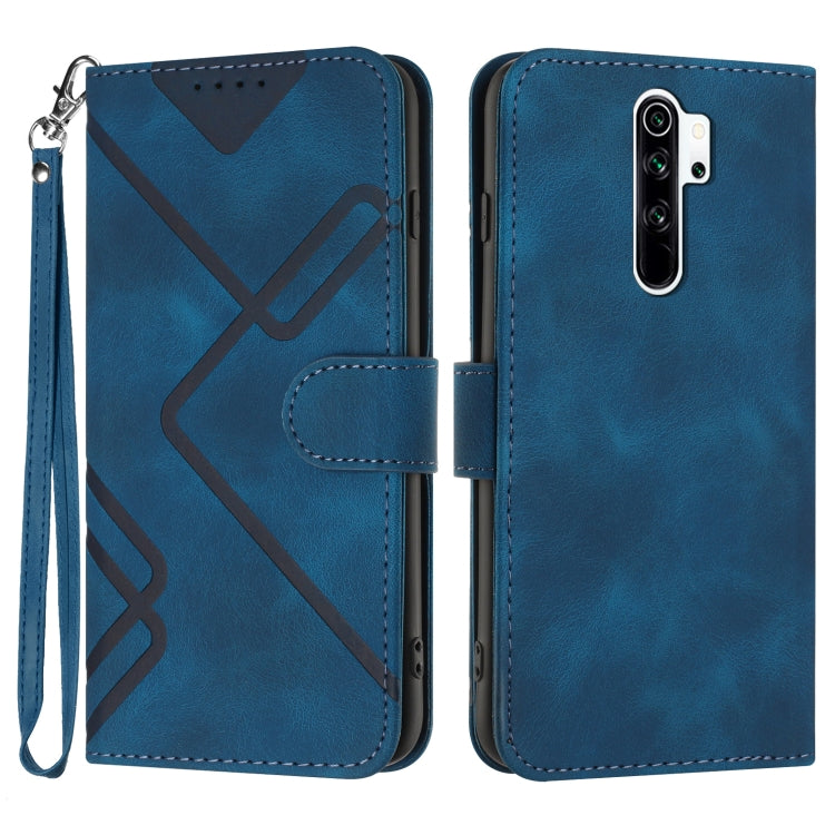 Line Pattern Skin Feel Leather Phone Case, For Xiaomi Redmi Note 8 Pro, For Xiaomi Redmi Note 7