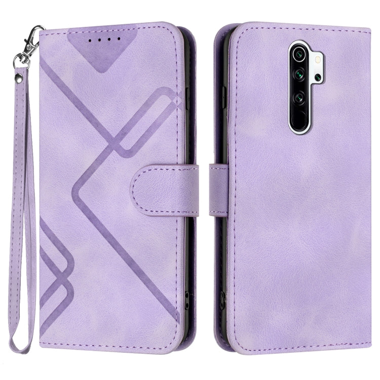 Line Pattern Skin Feel Leather Phone Case, For Xiaomi Redmi Note 8 Pro, For Xiaomi Redmi Note 7