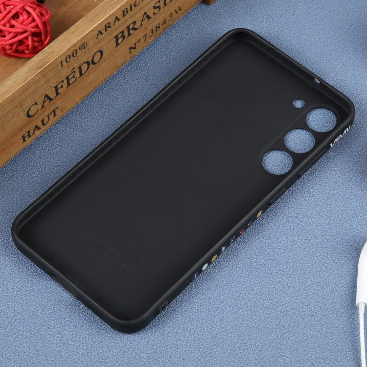 Astronaut Pattern Silicone Straight Edge Phone Case, For Samsung Galaxy S22 5G, For Samsung Galaxy S22+ 5G, For Samsung Galaxy S22 Ultra 5G