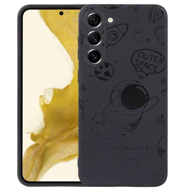 Astronaut Pattern Silicone Straight Edge Phone Case, For Samsung Galaxy A22 4G, For Samsung Galaxy A20 / A30, For Samsung Galaxy A13 5G / 4G