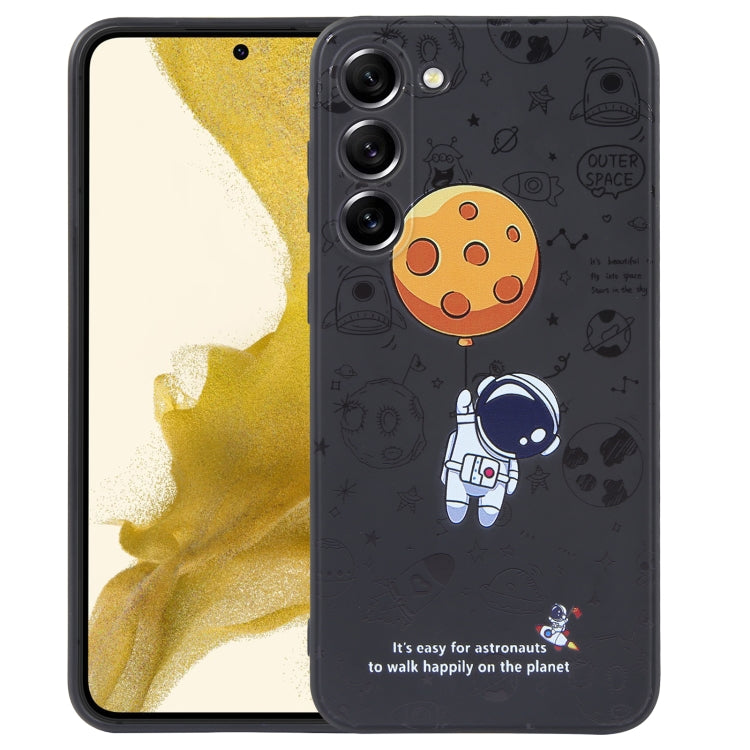 Astronaut Pattern Silicone Straight Edge Phone Case, For Samsung Galaxy A22 4G, For Samsung Galaxy A20 / A30, For Samsung Galaxy A13 5G / 4G