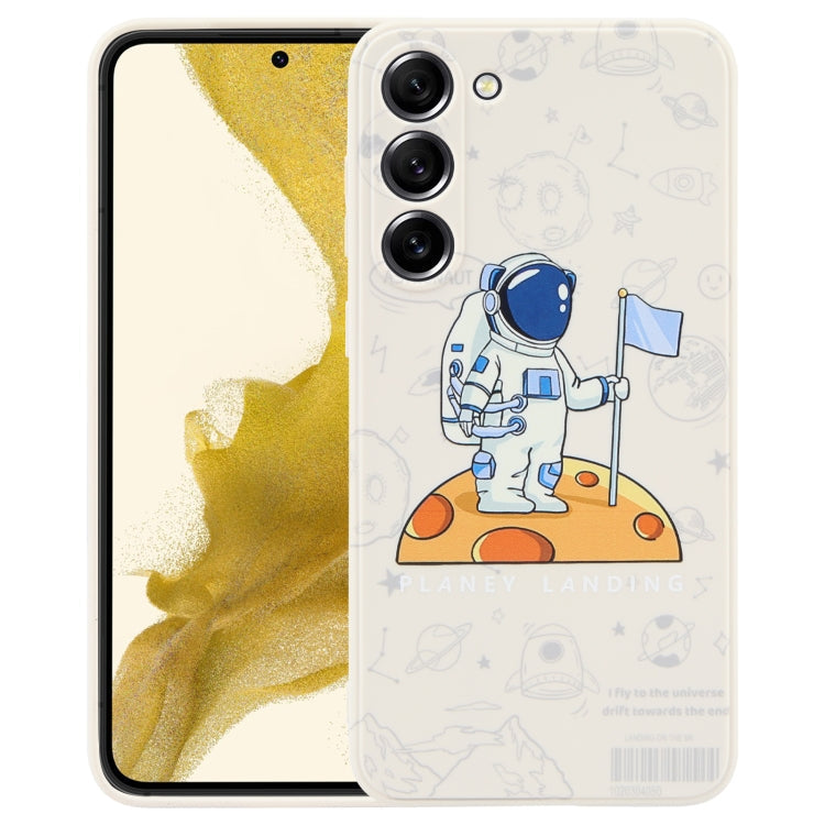 Astronaut Pattern Silicone Straight Edge Phone Case, For Samsung Galaxy A22 4G, For Samsung Galaxy A20 / A30, For Samsung Galaxy A13 5G / 4G