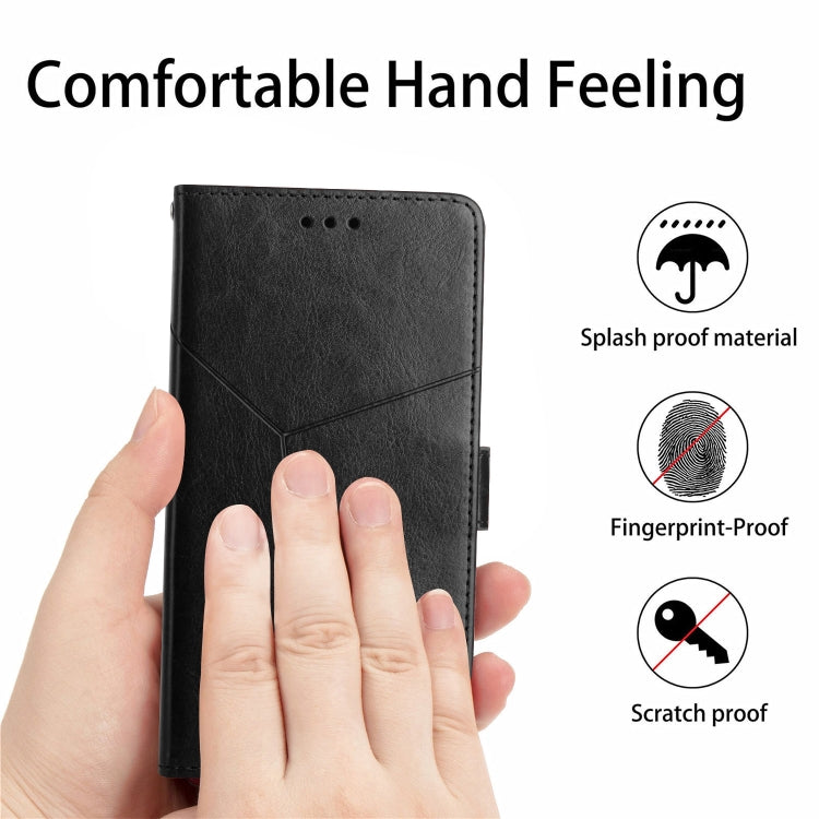 HT01 Y-shaped Pattern Flip Leather Phone Case, For vivo Y22 4G Global / Y35 4G Global