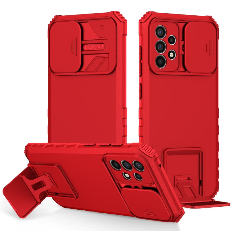 Stereoscopic Holder Sliding Camshield Phone Case, For Samsung Galaxy S22 5G, For Samsung Galaxy A52 5G, For Samsung Galaxy A05