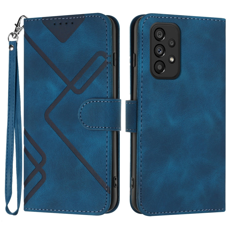 Line Pattern Skin Feel Leather Phone Case, For Samsung Galaxy S20 FE, For Samsung Galaxy Xcover6 Pro, For Samsung Galaxy M53 5G, For Samsung Galaxy A23 4G