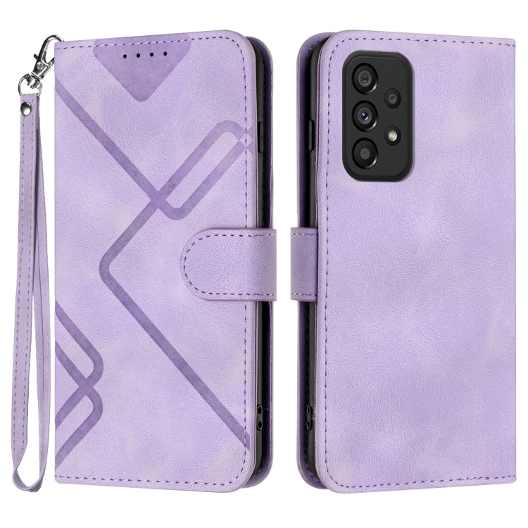Line Pattern Skin Feel Leather Phone Case, For Samsung Galaxy S20 FE, For Samsung Galaxy Xcover6 Pro, For Samsung Galaxy M53 5G, For Samsung Galaxy A23 4G