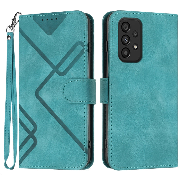 Line Pattern Skin Feel Leather Phone Case, For Samsung Galaxy S20 FE, For Samsung Galaxy Xcover6 Pro, For Samsung Galaxy M53 5G, For Samsung Galaxy A23 4G