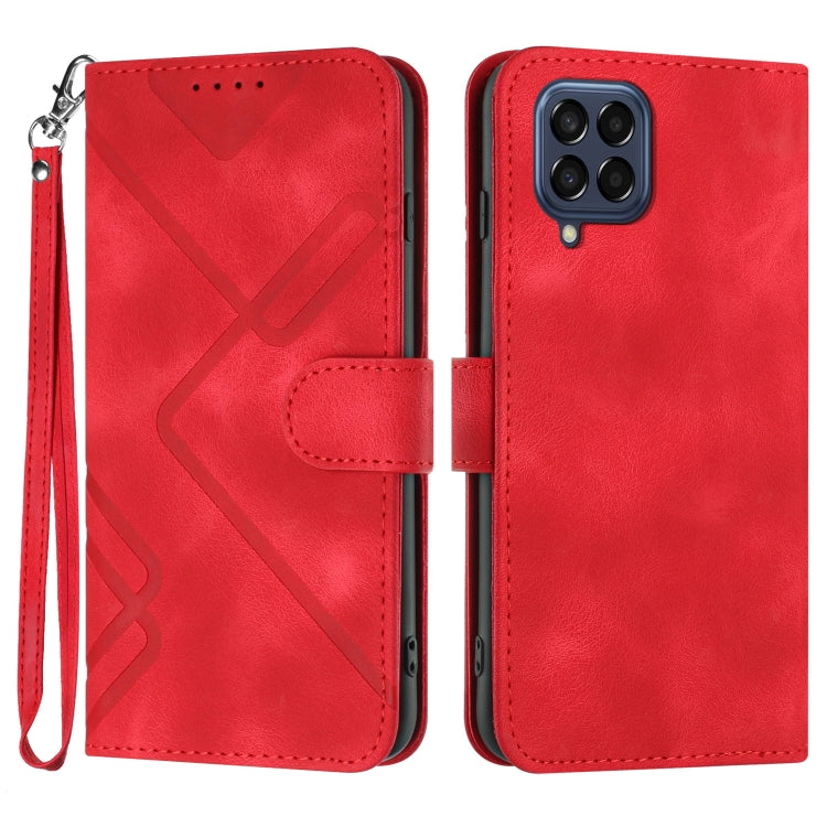 Line Pattern Skin Feel Leather Phone Case, For Samsung Galaxy S20 FE, For Samsung Galaxy Xcover6 Pro, For Samsung Galaxy M53 5G, For Samsung Galaxy A23 4G