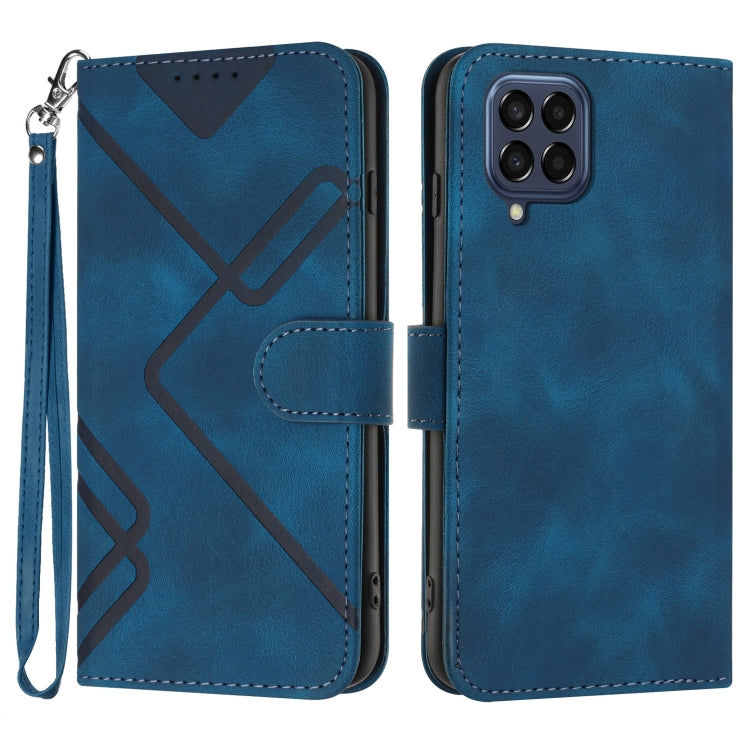 Line Pattern Skin Feel Leather Phone Case, For Samsung Galaxy S20 FE, For Samsung Galaxy Xcover6 Pro, For Samsung Galaxy M53 5G, For Samsung Galaxy A23 4G