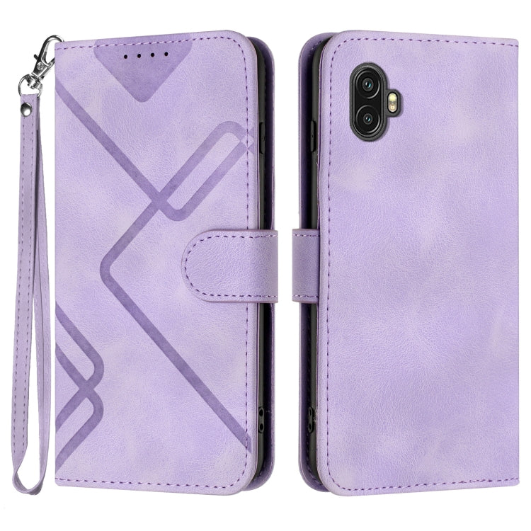 Line Pattern Skin Feel Leather Phone Case, For Samsung Galaxy S20 FE, For Samsung Galaxy Xcover6 Pro, For Samsung Galaxy M53 5G, For Samsung Galaxy A23 4G