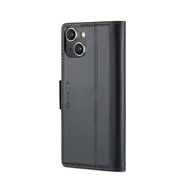 CaseMe 023 Butterfly Buckle Litchi Texture RFID Anti-theft Leather Phone Case, For iPhone 15 Pro Max, For iPhone 14, For iPhone 15 Pro, For iPhone 14 Plus