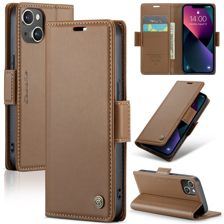 CaseMe 023 Butterfly Buckle Litchi Texture RFID Anti-theft Leather Phone Case, For iPhone 13, For iPhone 13 mini, For iPhone 13 Pro, For iPhone 13 Pro Max