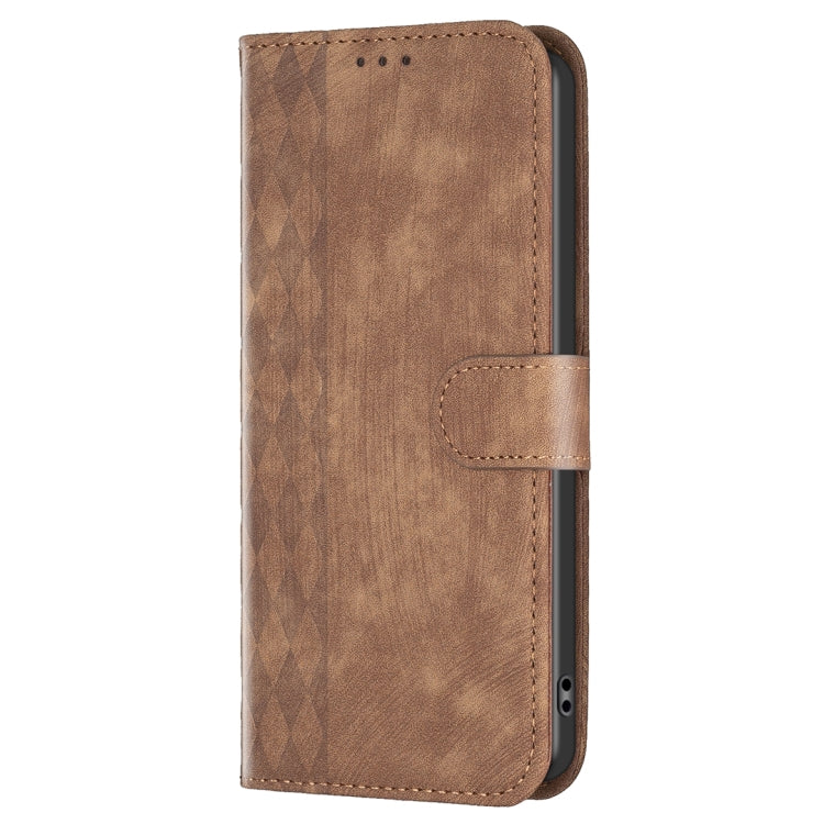 Plaid Embossed Leather Phone Case, For iPhone 11 Pro, For iPhone 15 Plus, For iPhone 11 Pro Max, For iPhone X / XS