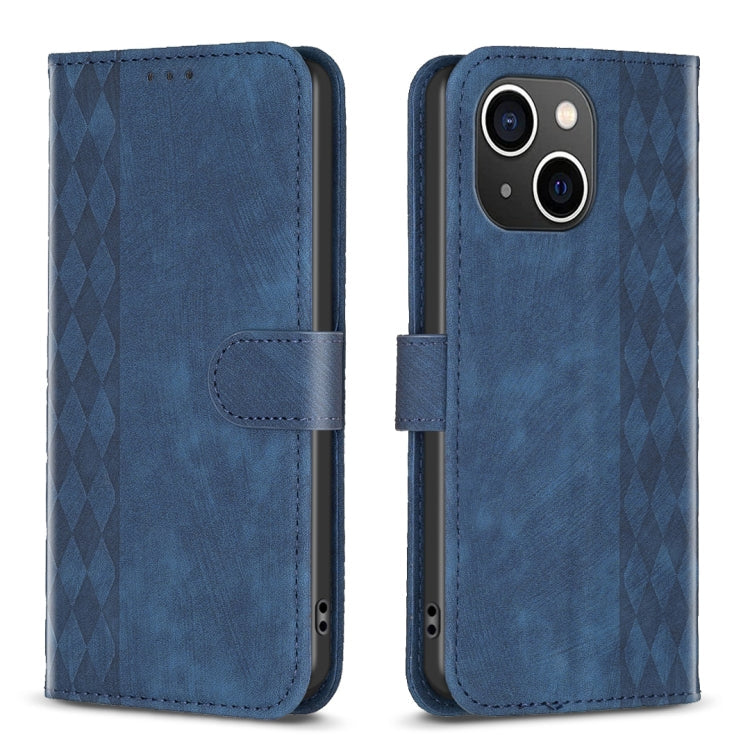 Plaid Embossed Leather Phone Case, For iPhone 11 Pro, For iPhone 15 Plus, For iPhone 11 Pro Max, For iPhone X / XS