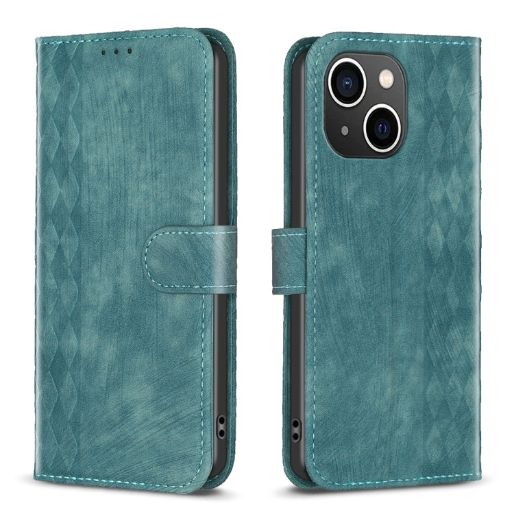 Plaid Embossed Leather Phone Case, For iPhone 11 Pro, For iPhone 15 Plus, For iPhone 11 Pro Max, For iPhone X / XS
