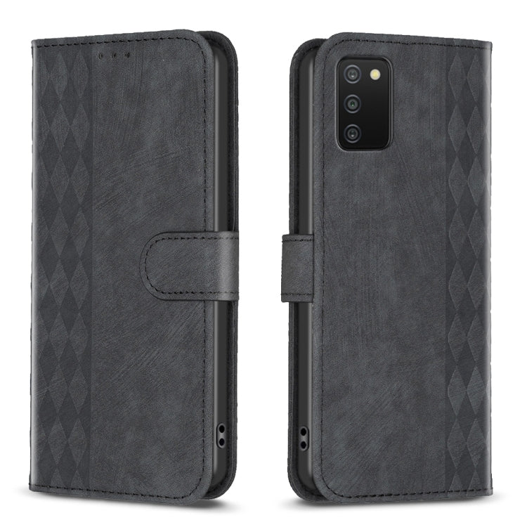 Plaid Embossed Leather Phone Case, For Samsung Galaxy S20 Ultra, For Samsung Galaxy A03s / A02s, For Samsung Galaxy A12, For Samsung Galaxy A13 4G/5G