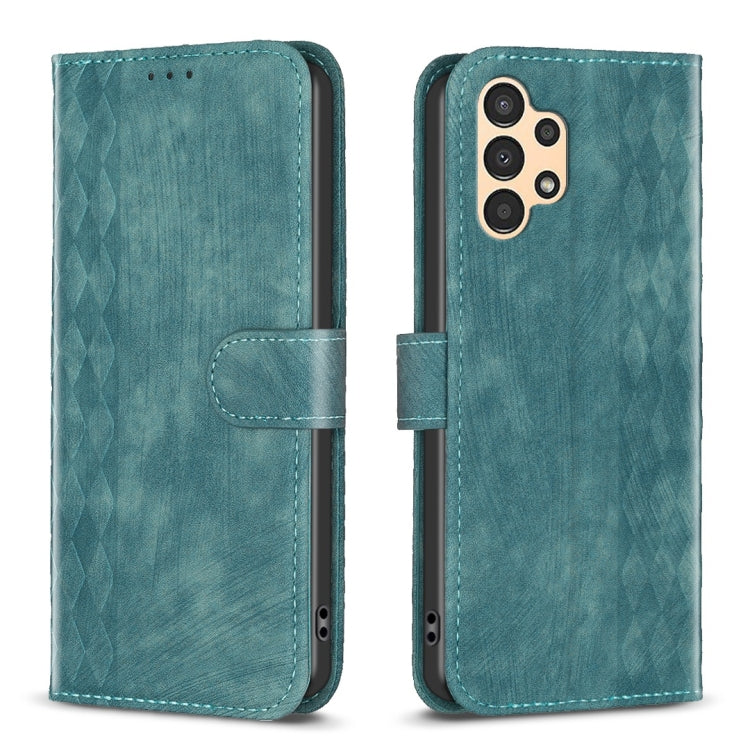 Plaid Embossed Leather Phone Case, For Samsung Galaxy S20 Ultra, For Samsung Galaxy A03s / A02s, For Samsung Galaxy A12, For Samsung Galaxy A13 4G/5G