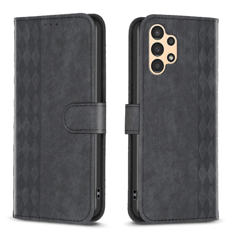 Plaid Embossed Leather Phone Case, For Samsung Galaxy S20 Ultra, For Samsung Galaxy A03s / A02s, For Samsung Galaxy A12, For Samsung Galaxy A13 4G/5G