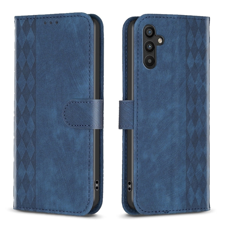 Plaid Embossed Leather Phone Case, For Samsung Galaxy A34, For Samsung Galaxy A41, For Samsung Galaxy A42 5G, For Samsung Galaxy A51 4G