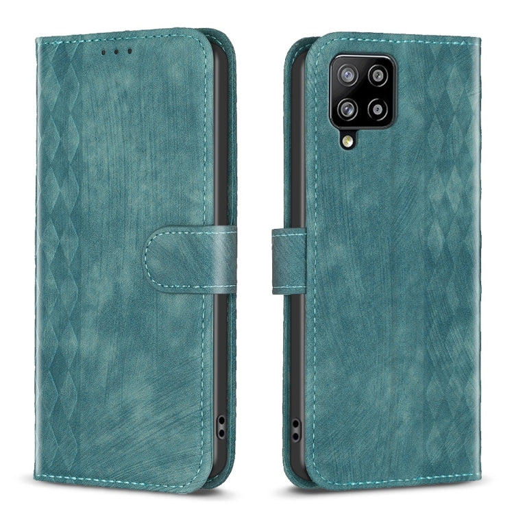 Plaid Embossed Leather Phone Case, For Samsung Galaxy A34, For Samsung Galaxy A41, For Samsung Galaxy A42 5G, For Samsung Galaxy A51 4G