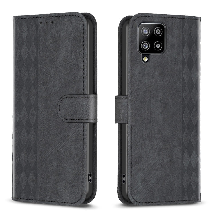 Plaid Embossed Leather Phone Case, For Samsung Galaxy A34, For Samsung Galaxy A41, For Samsung Galaxy A42 5G, For Samsung Galaxy A51 4G