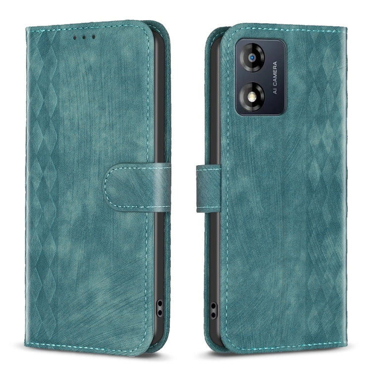 Plaid Embossed Leather Phone Case, For Motorola Moto E13 4G, For Motorola Moto G14 4G, For Motorola Moto G13 4G /G53 5G, For Motorola Moto G73 5G