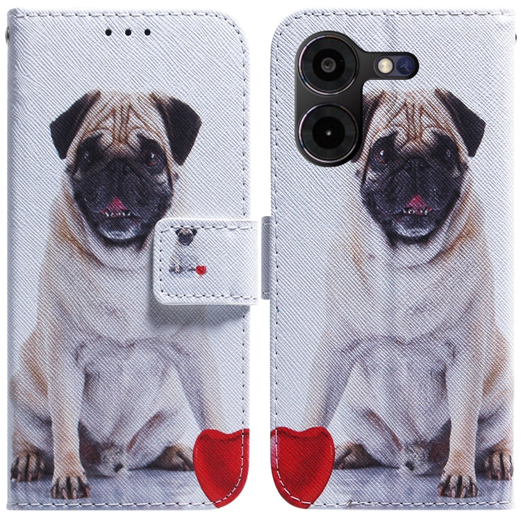 Coloured Drawing Flip Leather Phone Case, For Tecno Pova 5 Pro, For Tecno Pova Neo 3
