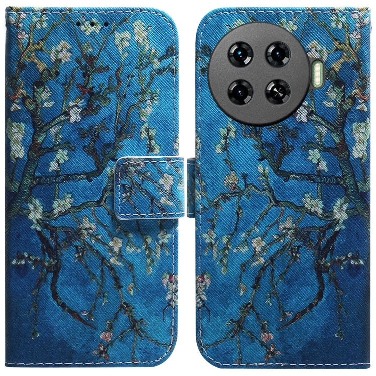 Coloured Drawing Flip Leather Phone Case, For Tecno Spark 20 Pro+ 4G, For Tecno Spark 20 Pro