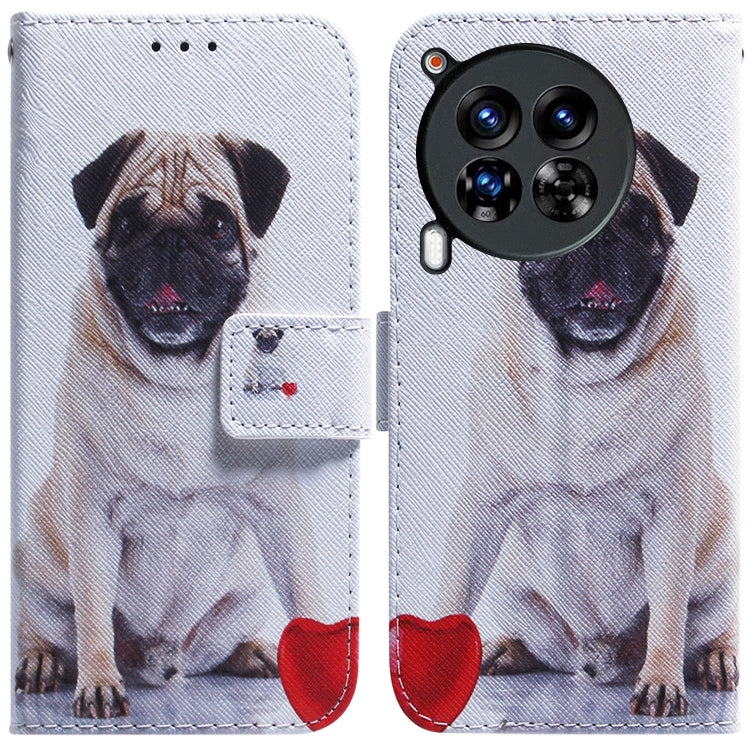Coloured Drawing Flip Leather Phone Case, For Tecno Spark Go 1 / Pop 9 Pro, For Tecno Camon 30 Premier 5G