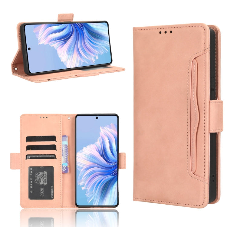 Skin Feel Calf Texture Card Slots Leather Phone Case, For Tecno Camon 20 Pro